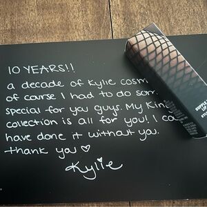 Kylie Cosmetics Lip Glaze in Black Fishnet Design
